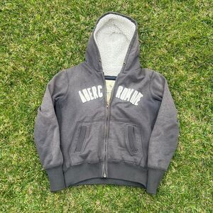 Abercrombie & Fitch A & F authentic vintage y2k long sleeve zip up hoodie XL